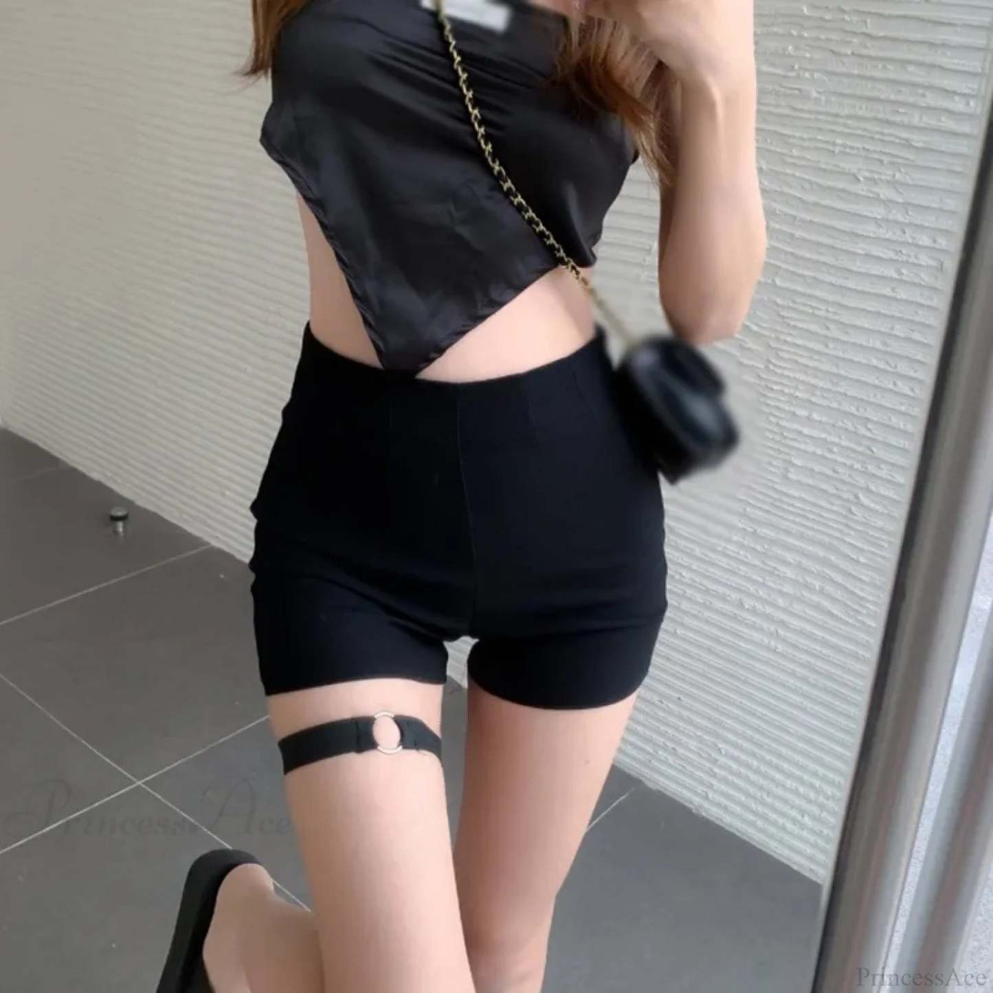 Stretchy Yoga Gym Workout Short black / S