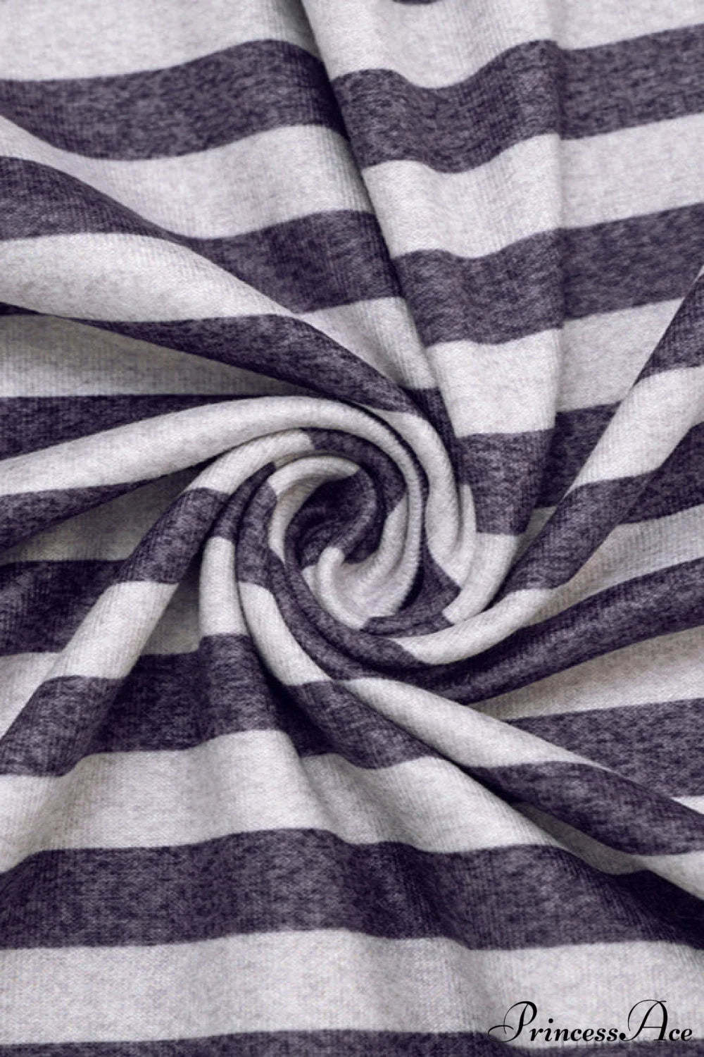 Striped Paneled Asymmetrical Neck Off Shoulder Short Long Sleeve Tee