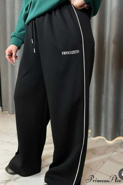 Striped Wide Leg Drapey Convertible Cuffed Pants