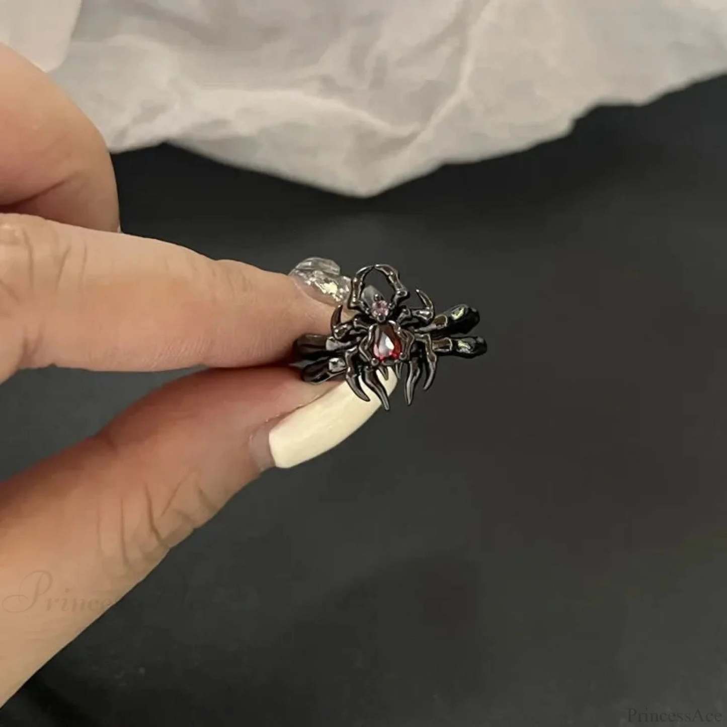 Stylish Antique Opal Unpredictable Gothic Band sliver6