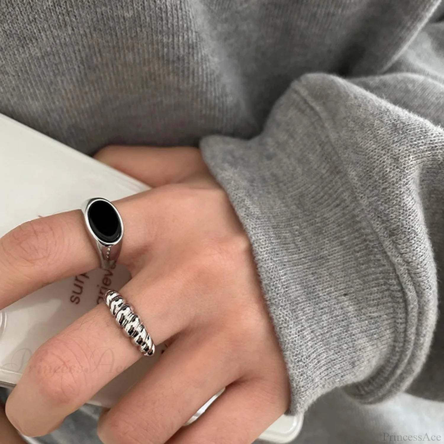 Stylish Gothic Geometric Band sliver2