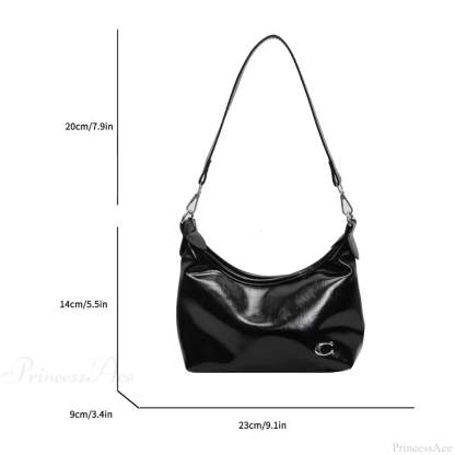 Stylish PU Crossbody Bag with Zipper shoulder-250126