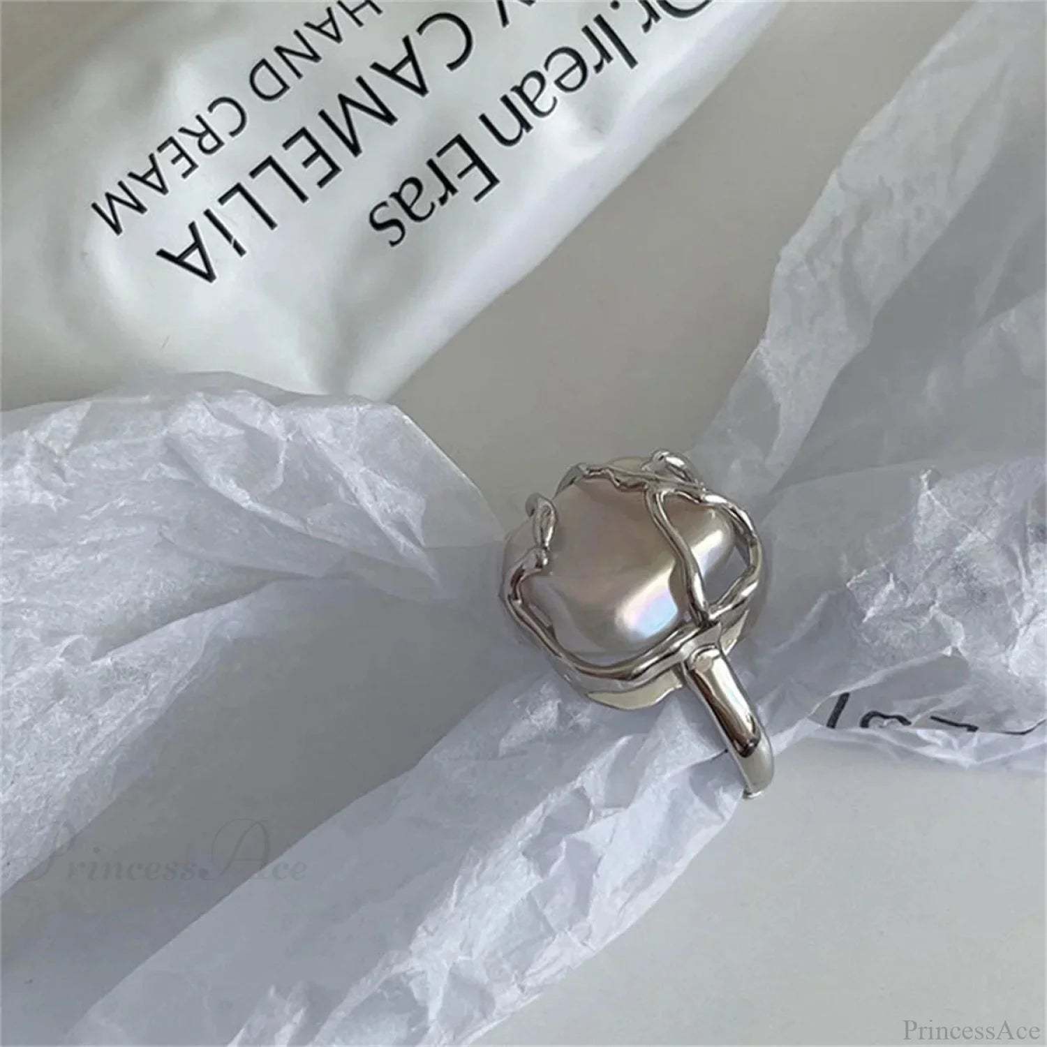 Stylish Silver Simple Gothic Ring sliver1