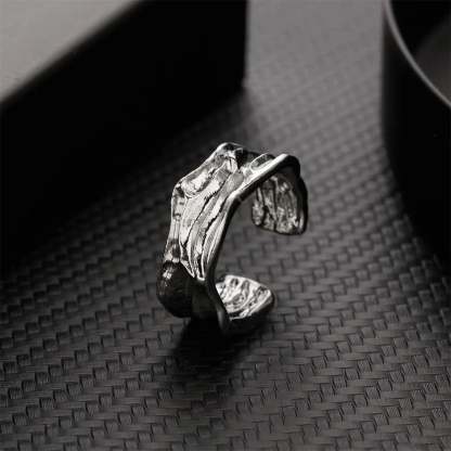 Stylish Silver Simple Gothic Ring sliver10