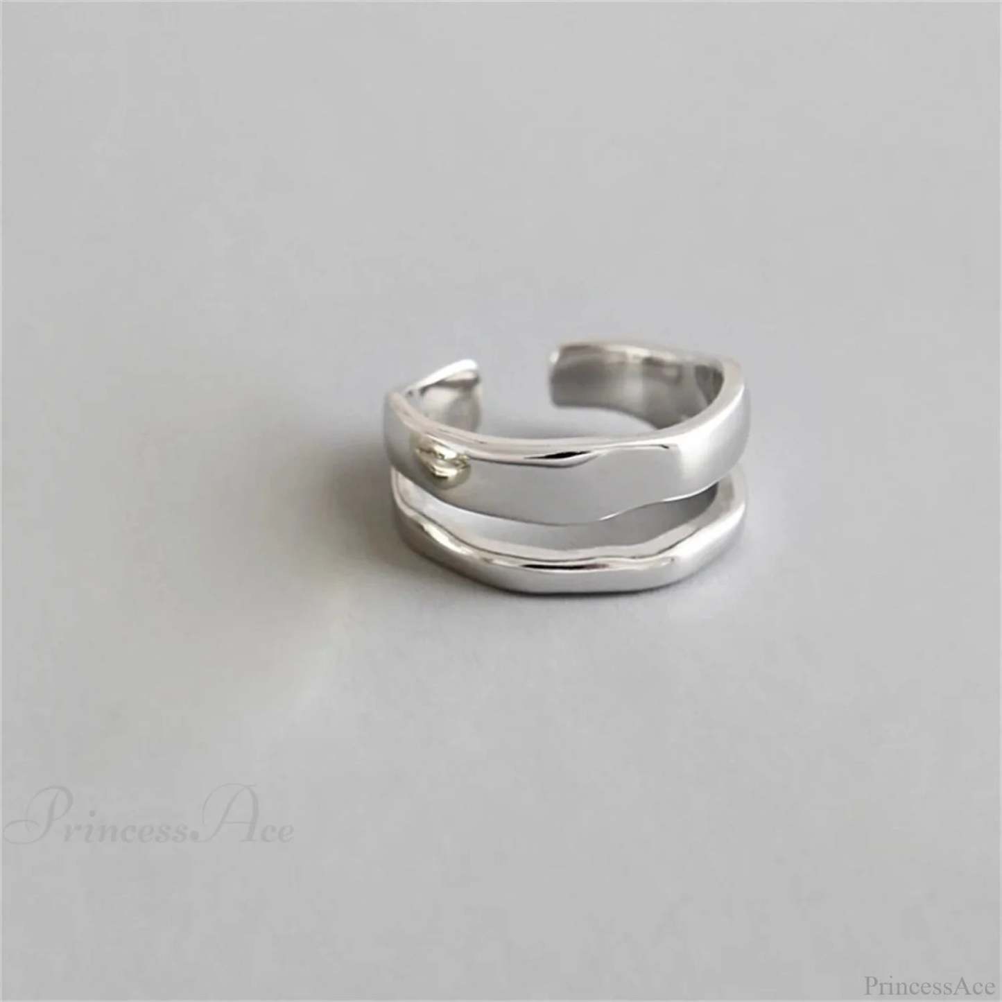 Stylish Silver Simple Gothic Ring sliver5