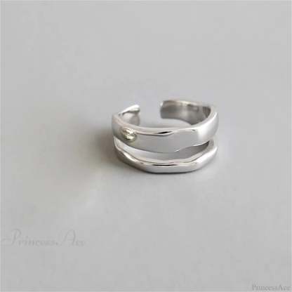 Stylish Silver Simple Gothic Ring sliver5