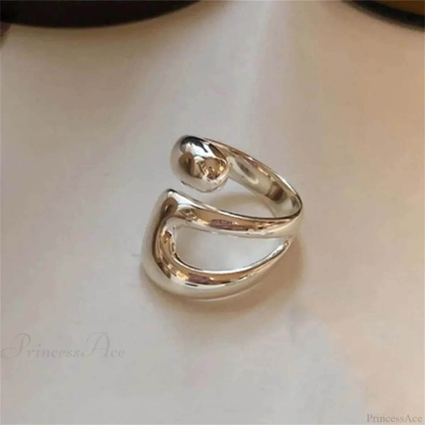 Stylish Silver Simple Gothic Ring sliver6