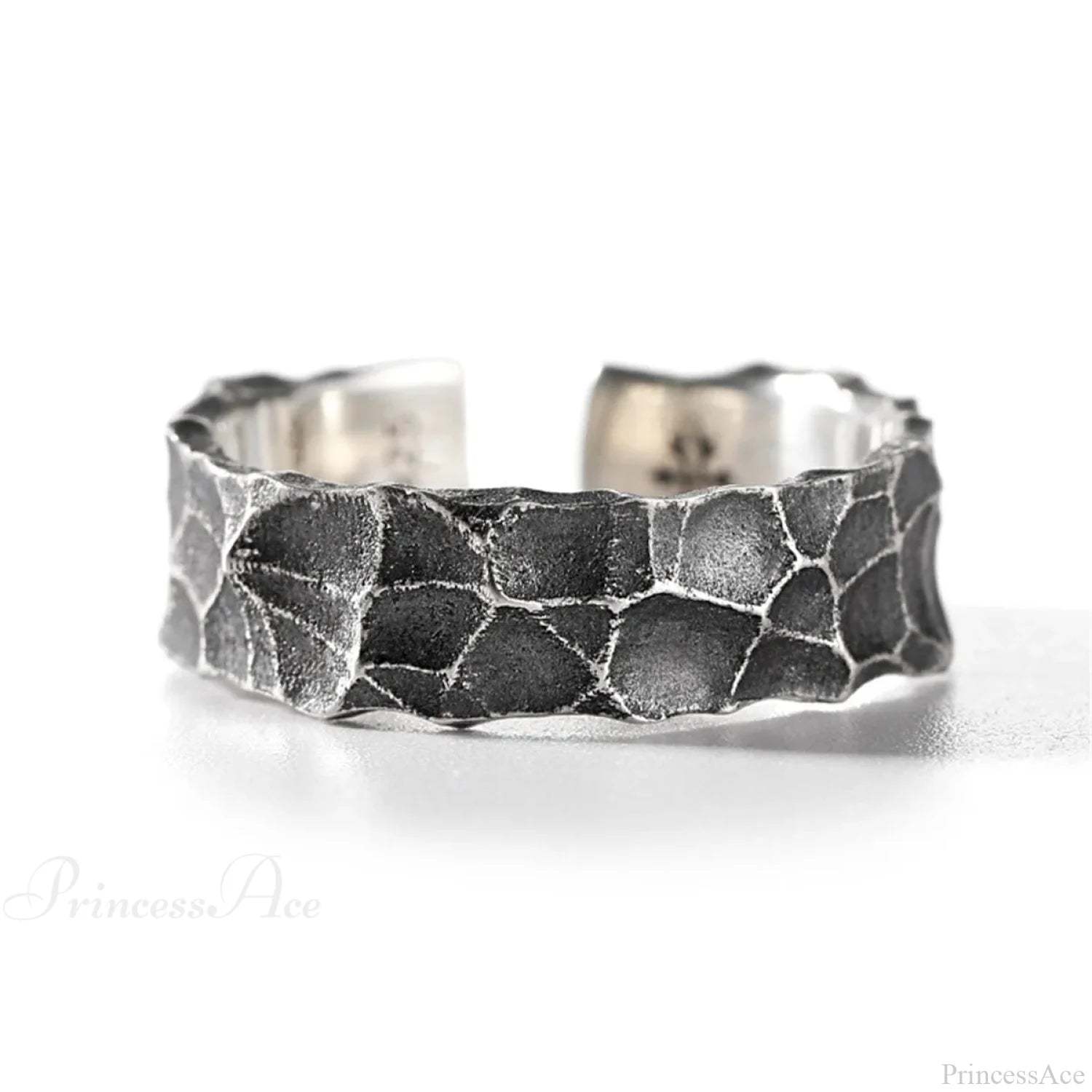 Stylish Silver Simple Gothic Ring sliver7