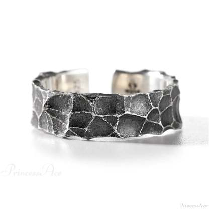 Stylish Silver Simple Gothic Ring sliver7