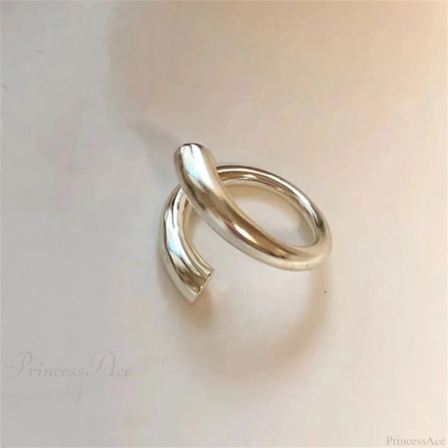 Stylish Silver Simple Gothic Ring sliver8