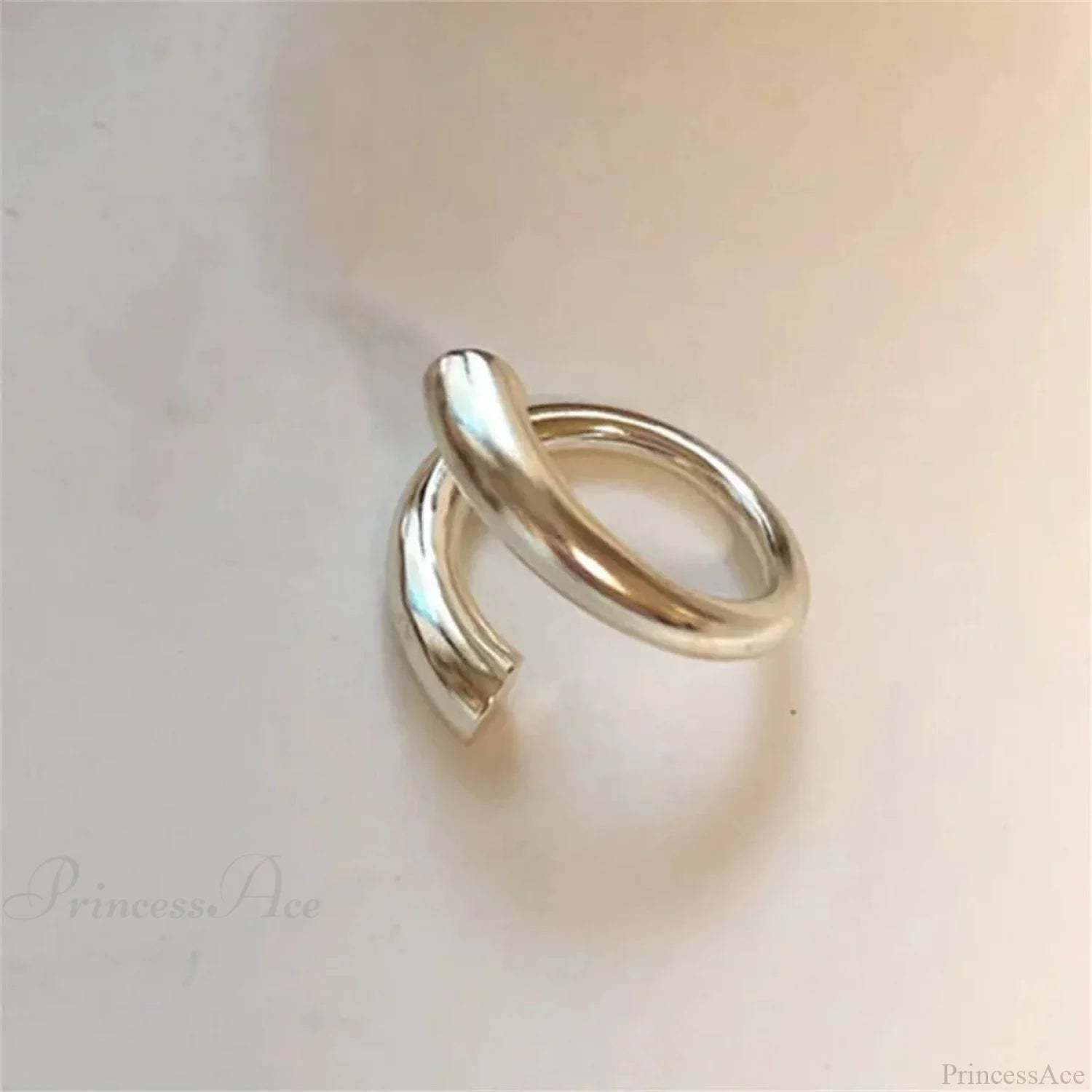 Stylish Silver Simple Gothic Ring sliver8