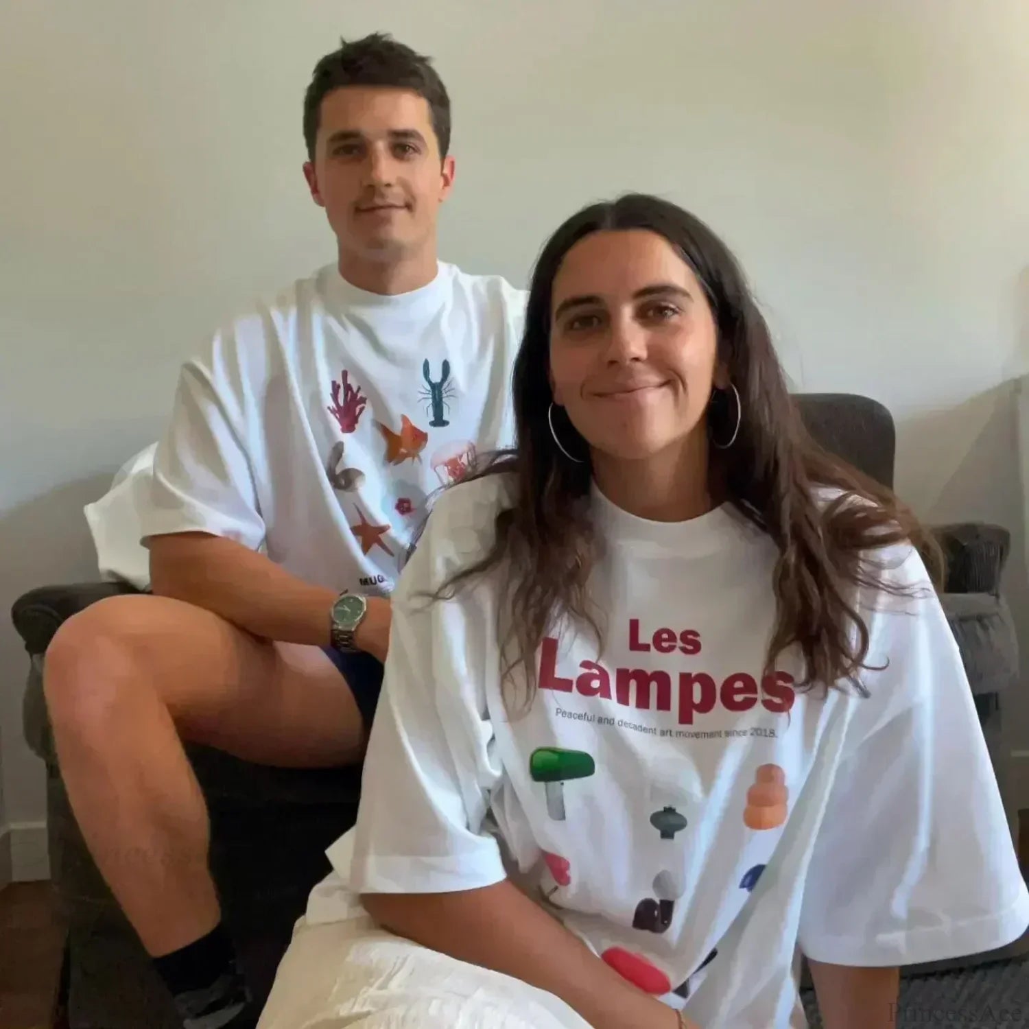 Summer Cherry Graphic T-shirt white6 / S t-shirt-250223