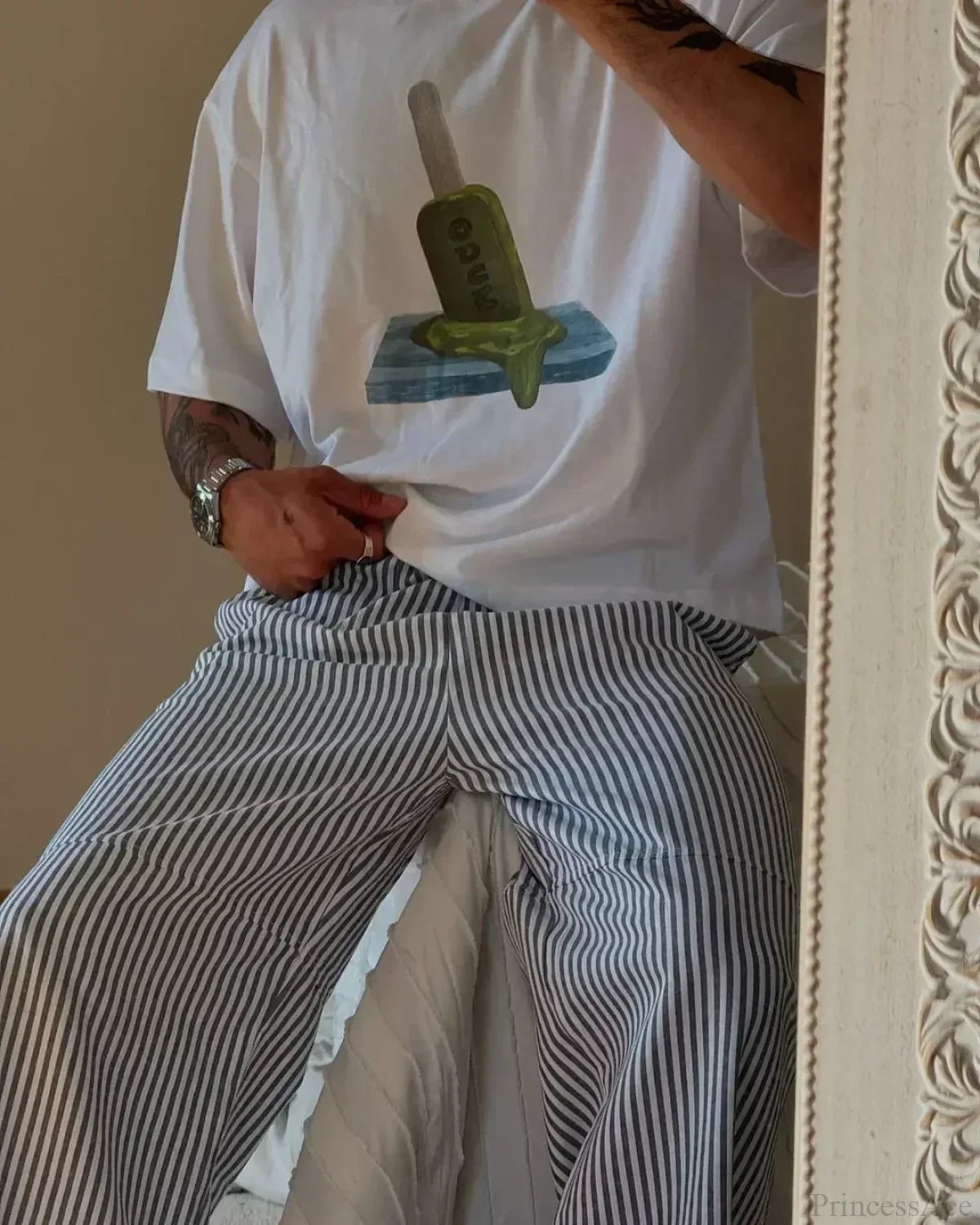 Summer Cherry Graphic T-shirt white9 / S t-shirt-250223