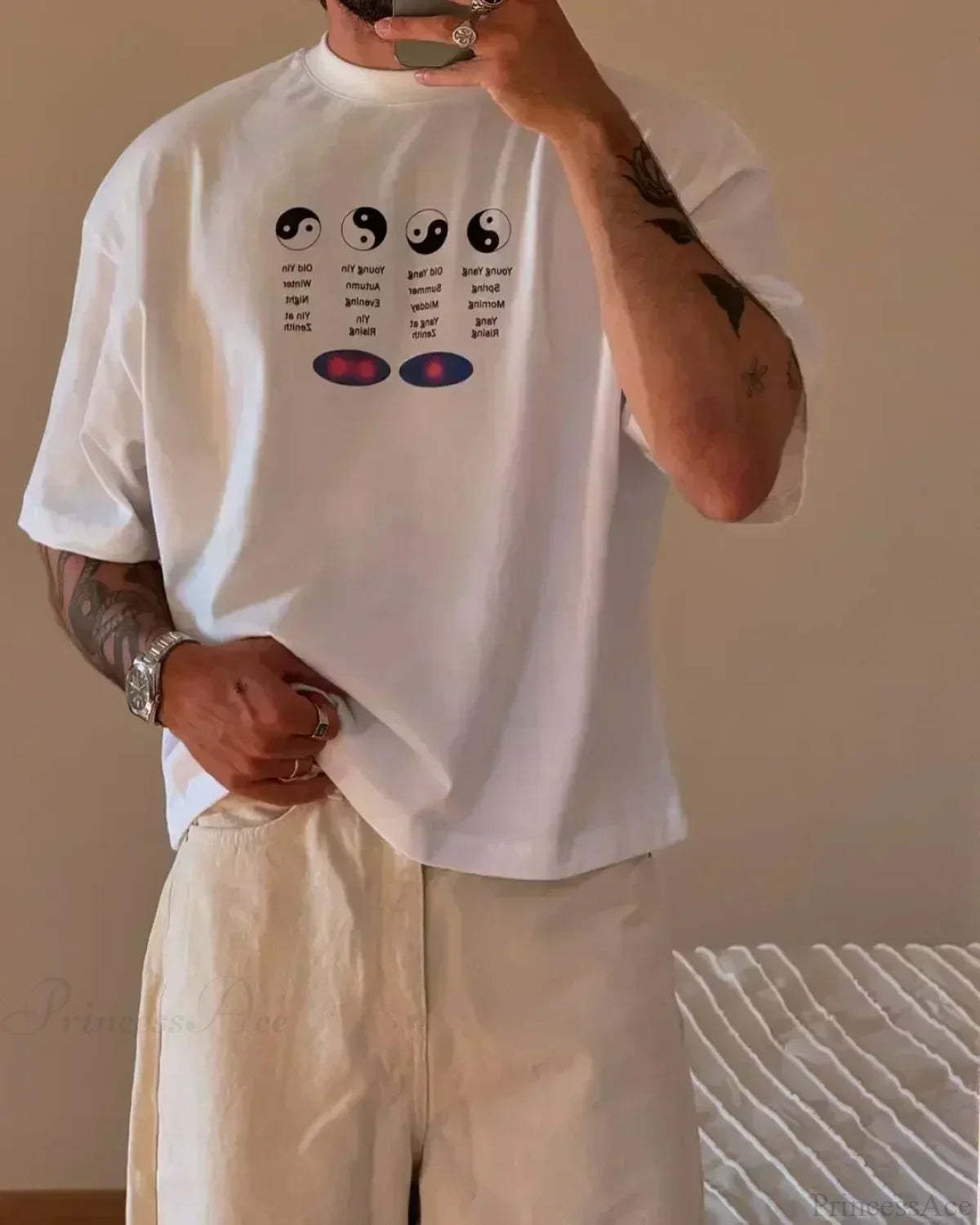 Summer Cute Graphic T-shirt white6 / S t-shirt-250223