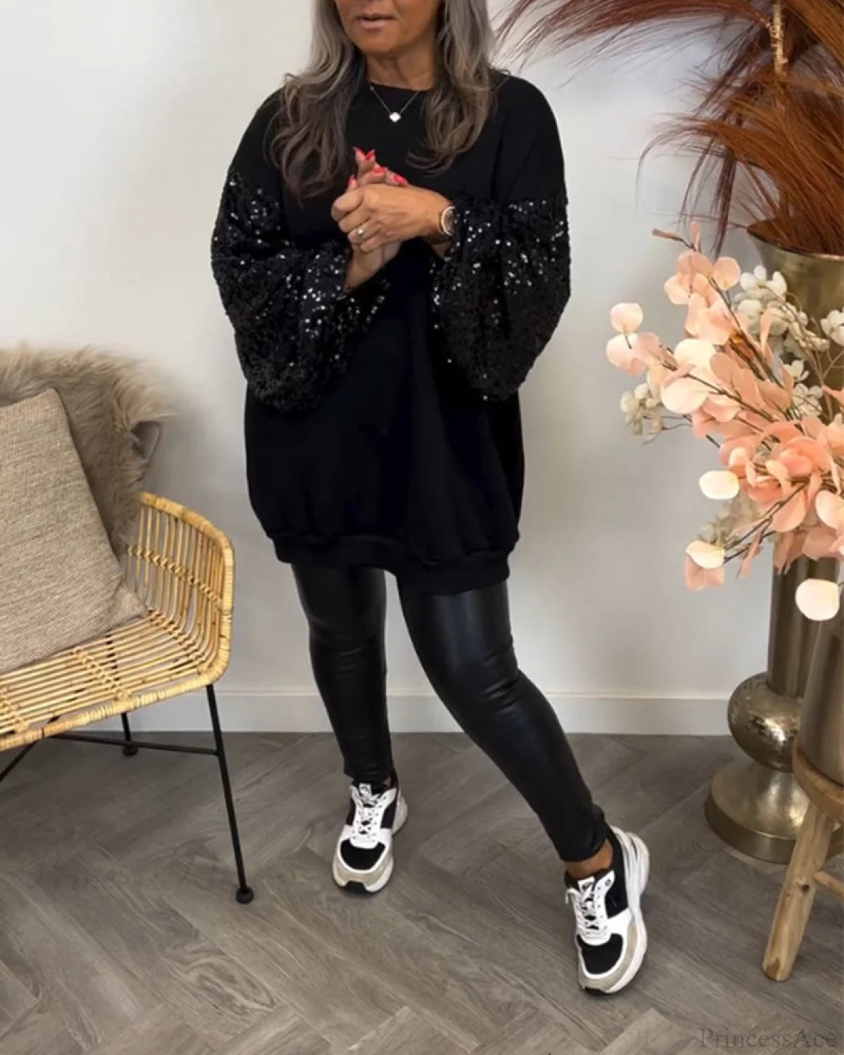 Sweatshirt - Solid Patchwork Color Christmas Hoodies-L