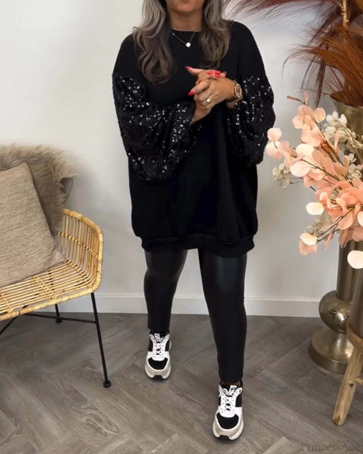 Sweatshirt - Solid Patchwork Color Christmas Hoodies-L