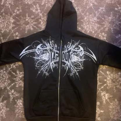 Tapout Graphic Oversized Hoodie black 2 / S