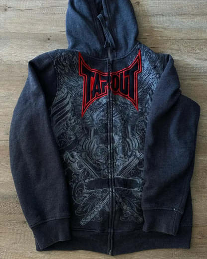 Tapout Graphic Oversized Hoodie black 4 / S