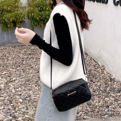 Tassel Embroidery Camera Crossbody Bag crossbody-250126