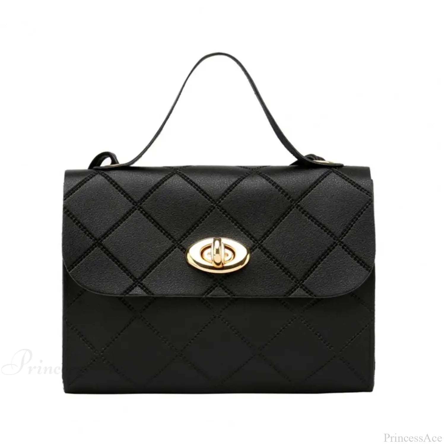Textured Long Strap Faux Leather Crossbody Wallet Handbag Black handbag-250126