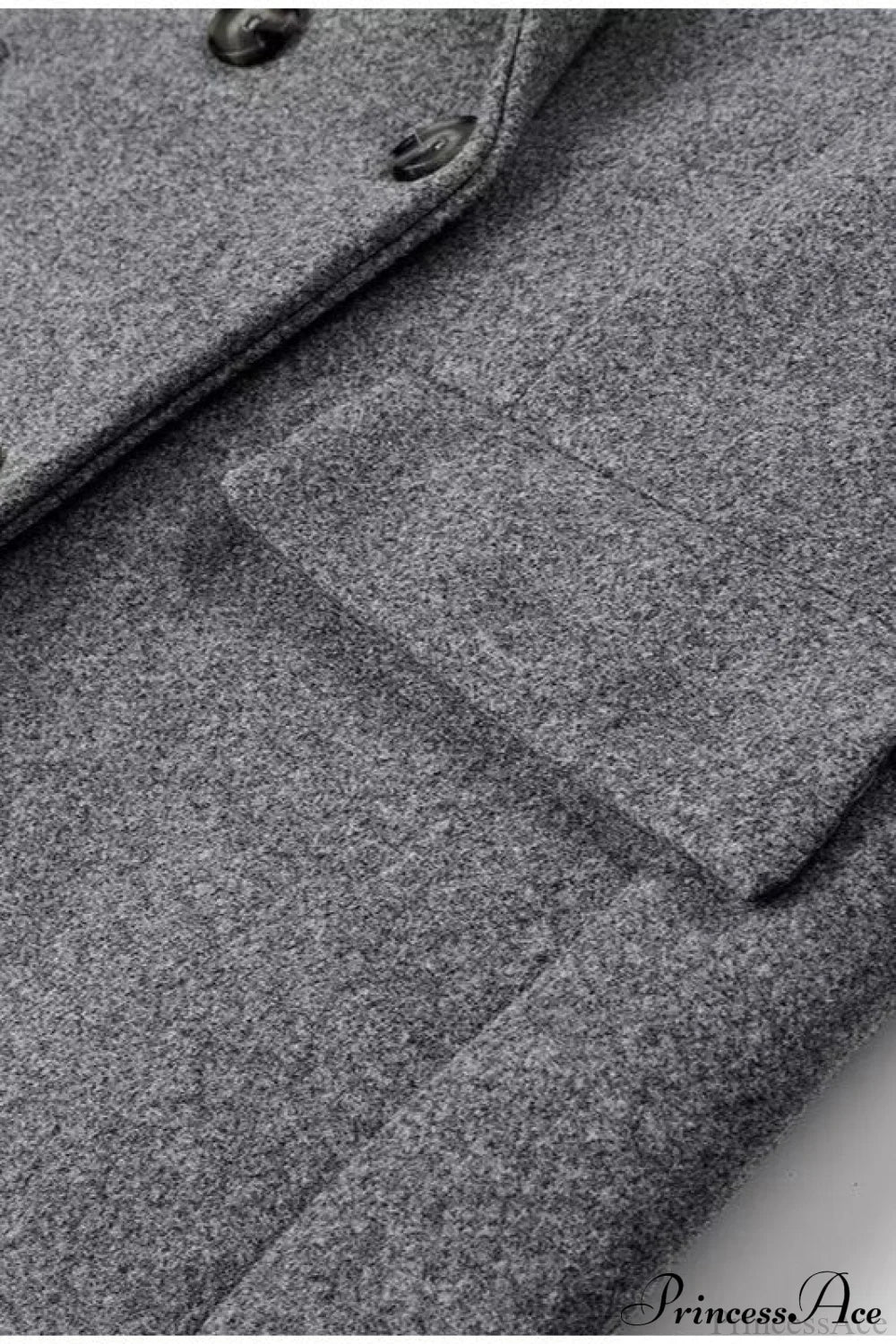 Tweed Collared Single Breasted Chic Overcoat