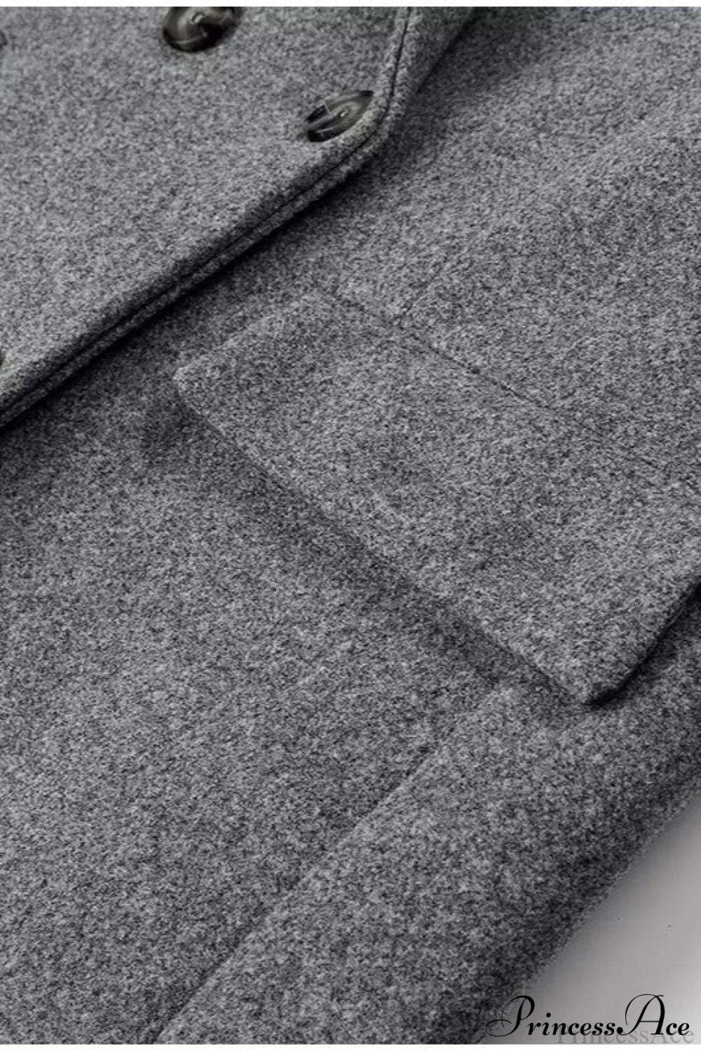 Tweed Collared Single Breasted Chic Overcoat