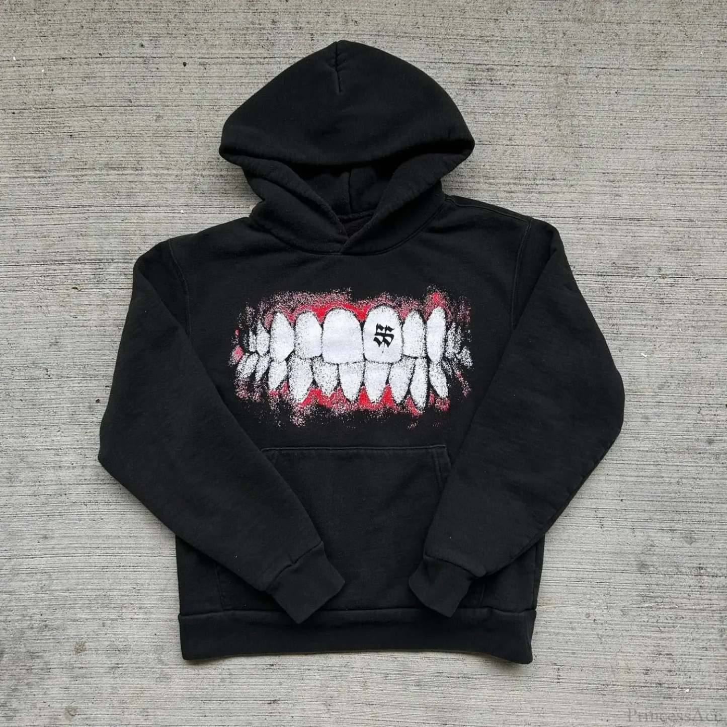Two-Face Graphic Oversized Hoodie black 2 / S