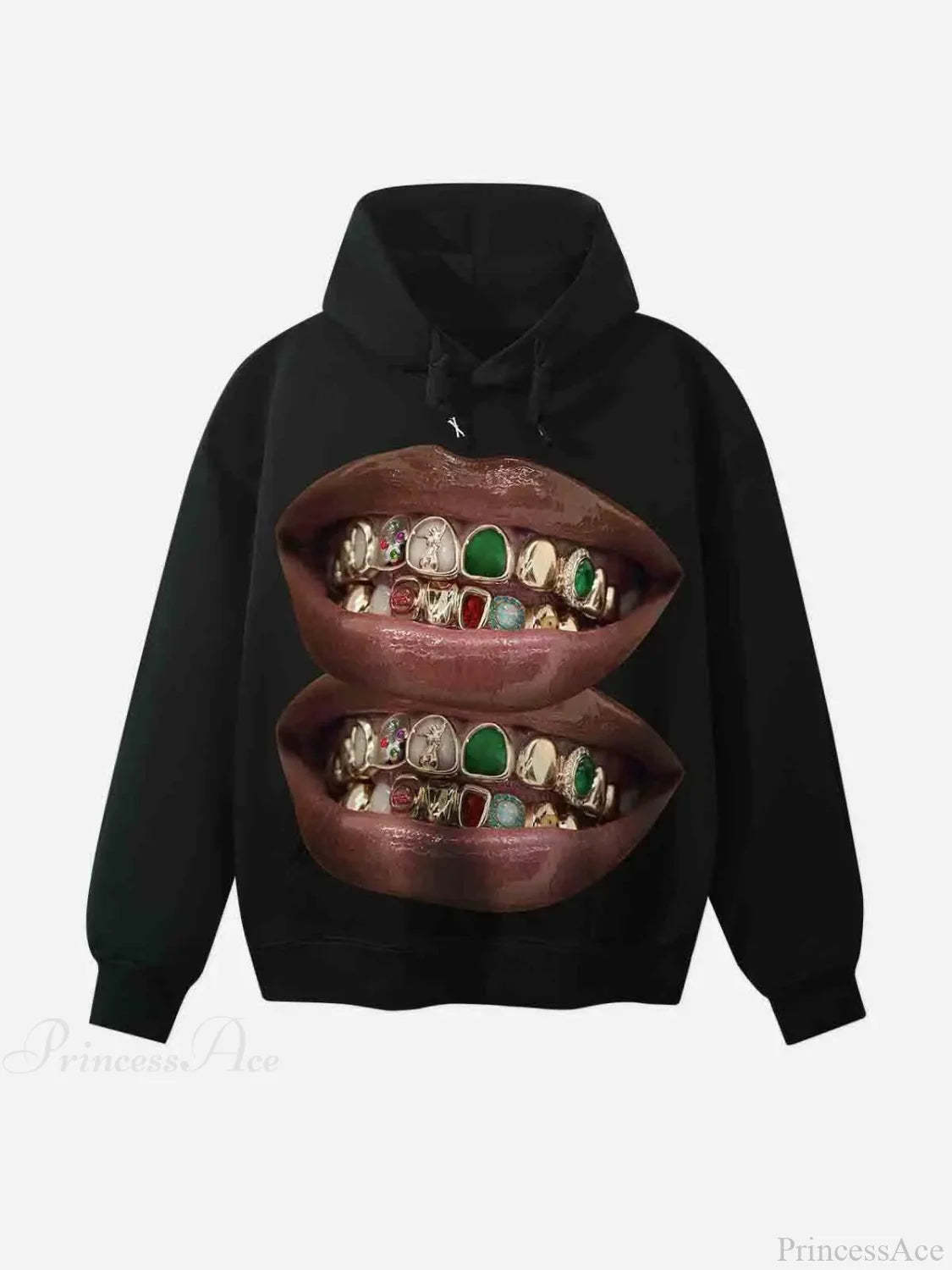 Two-Face Graphic Oversized Hoodie black 3 / S