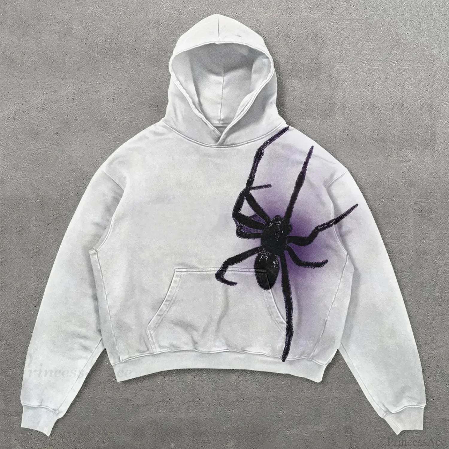 Two-Face Graphic Oversized Hoodie white1 / S