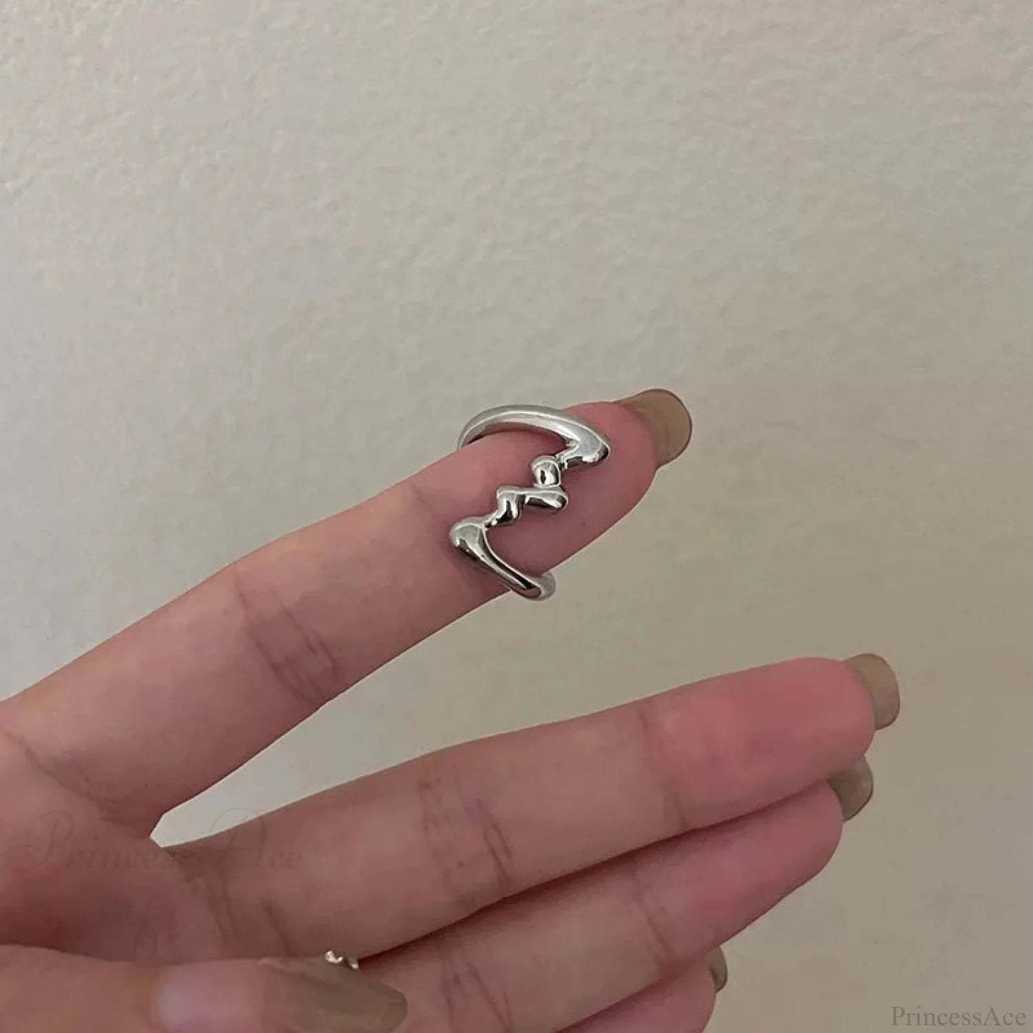 Unpredictable Copper Undulation Medieval Ring sliver02