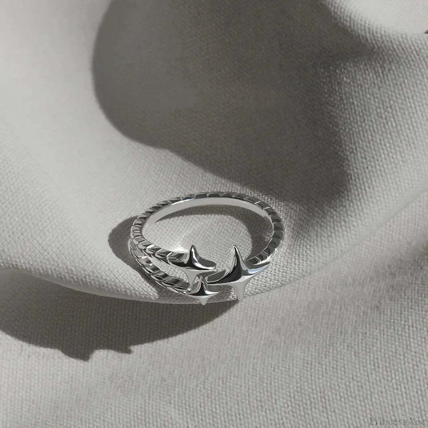 Unpredictable Cross Star Gothic Ring silver10