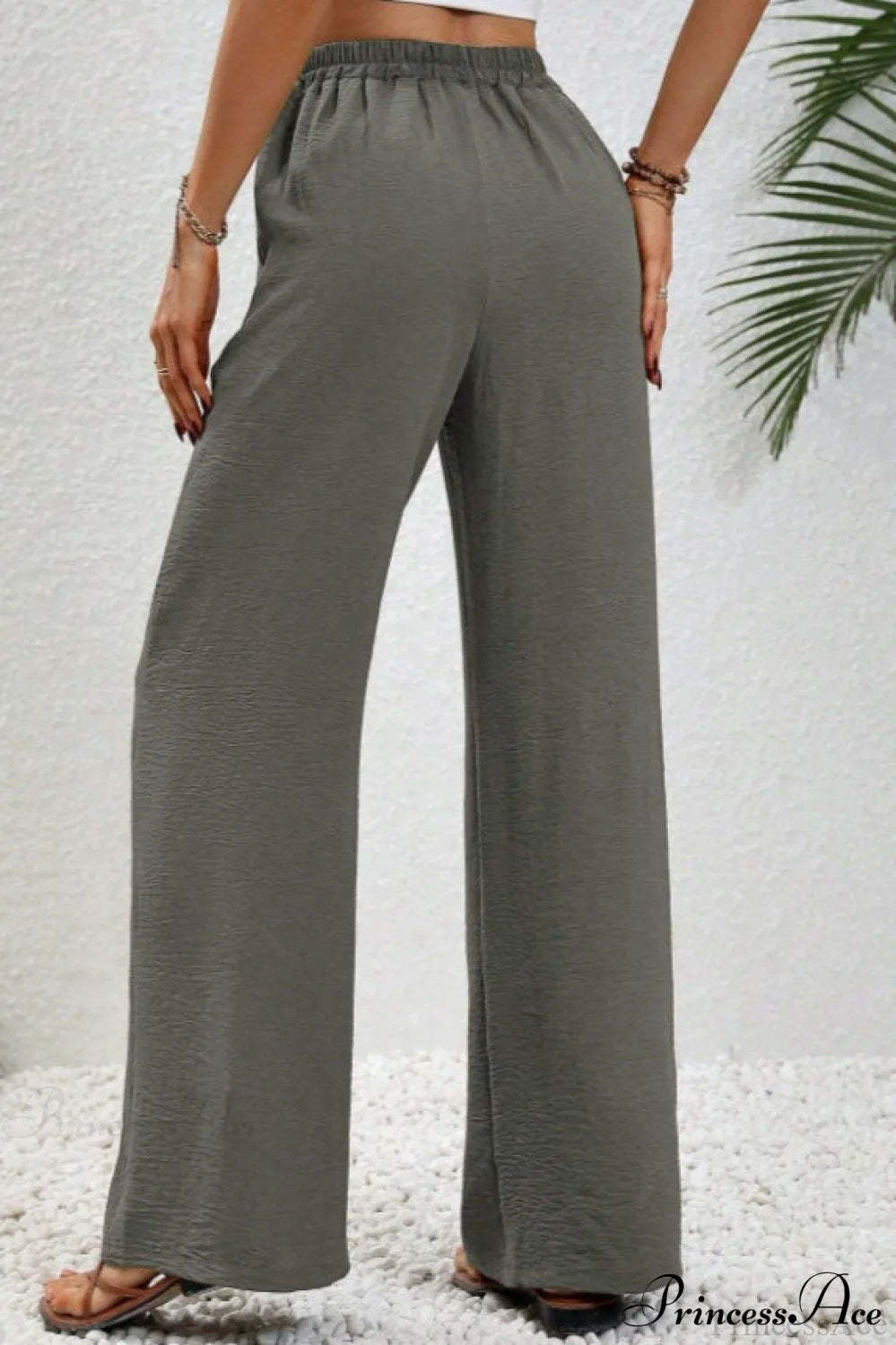 Versatile Solid Maxi Wide Leg Pants
