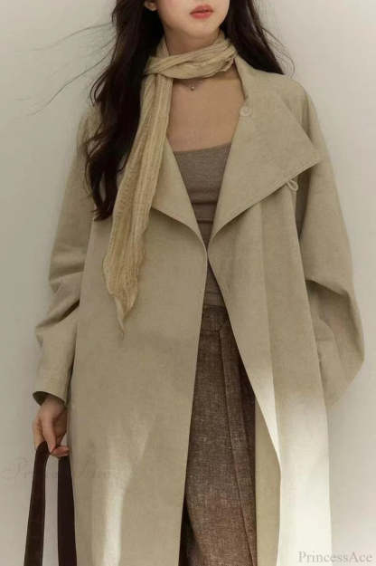 Vintage Purple Distressed Minimalist Overcoat