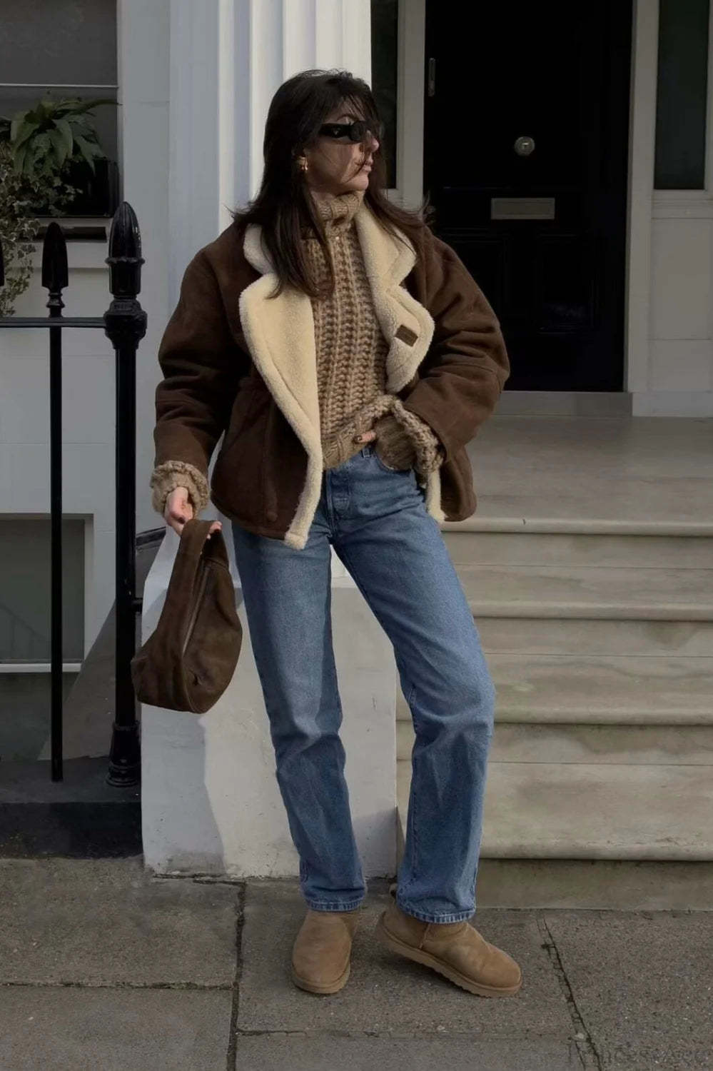 Vintage Sherpa Loose Warm Coat