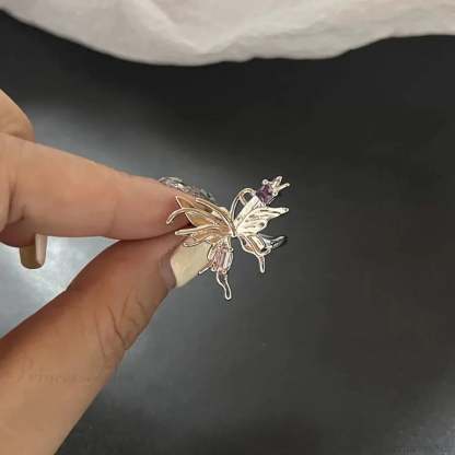 Vivid Stone Drip Rhinestone Gothic Ring color8