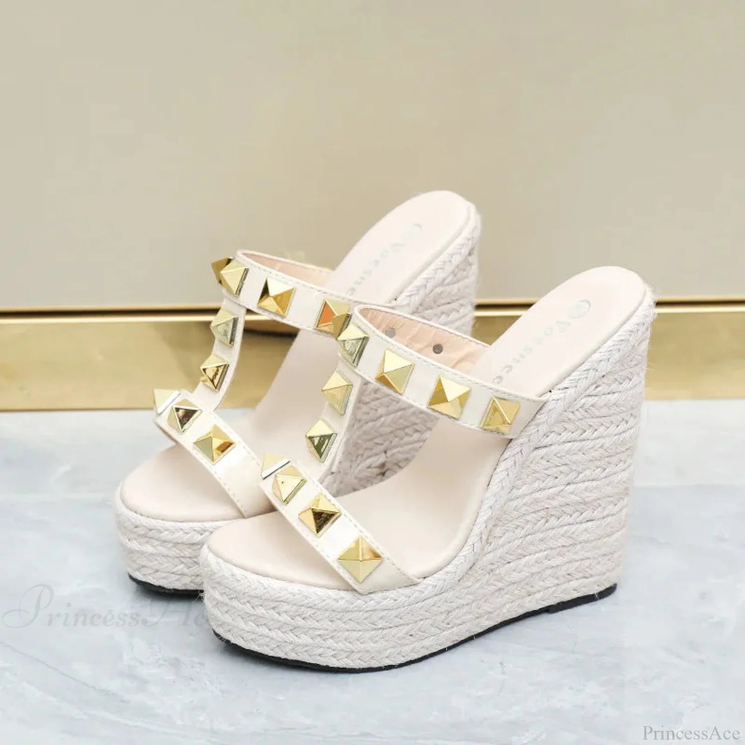 Warm Platform Uncovered Toe Tall Heel Gothic Boot beige -14cm / 34