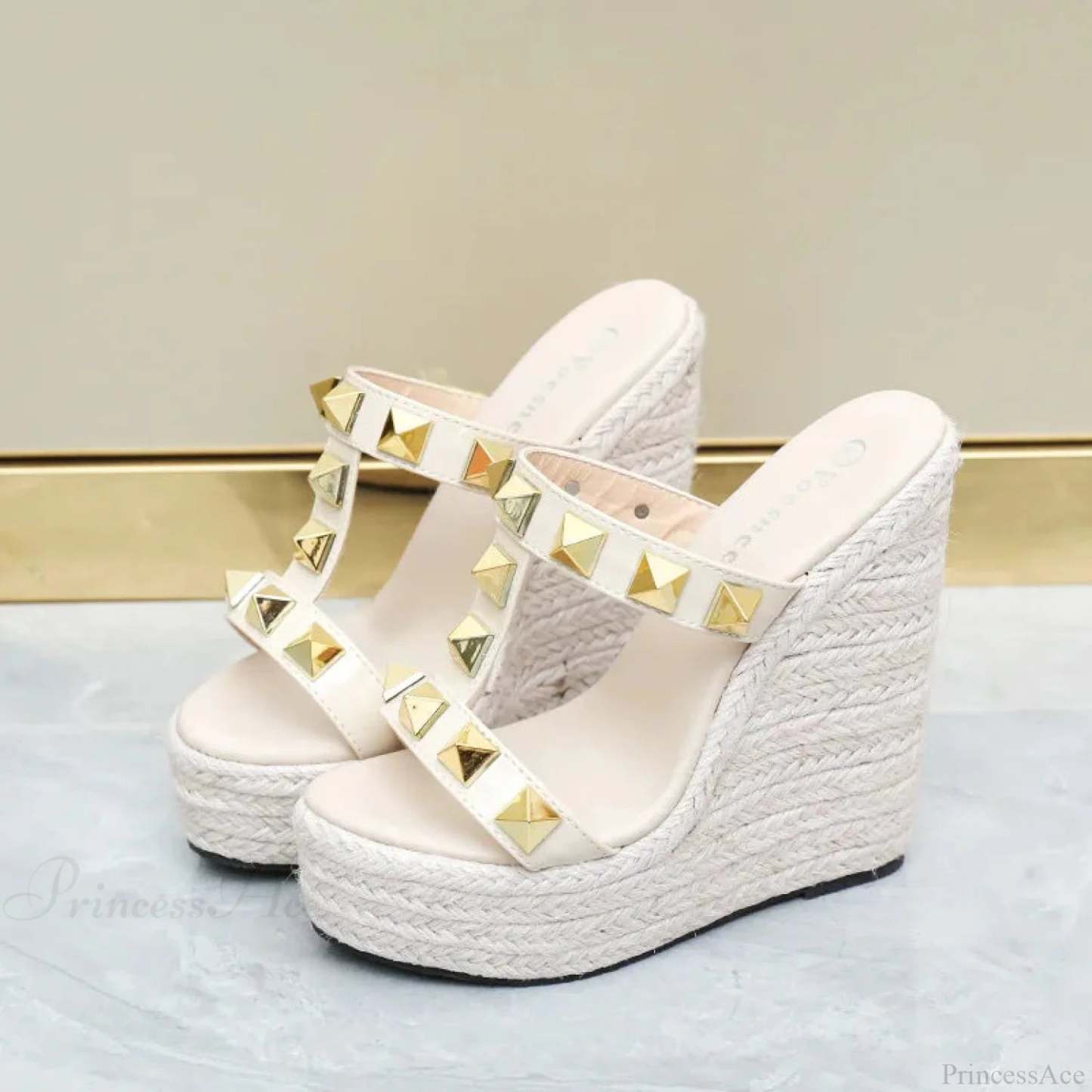 Warm Platform Uncovered Toe Tall Heel Gothic Boot beige -14cm / 34