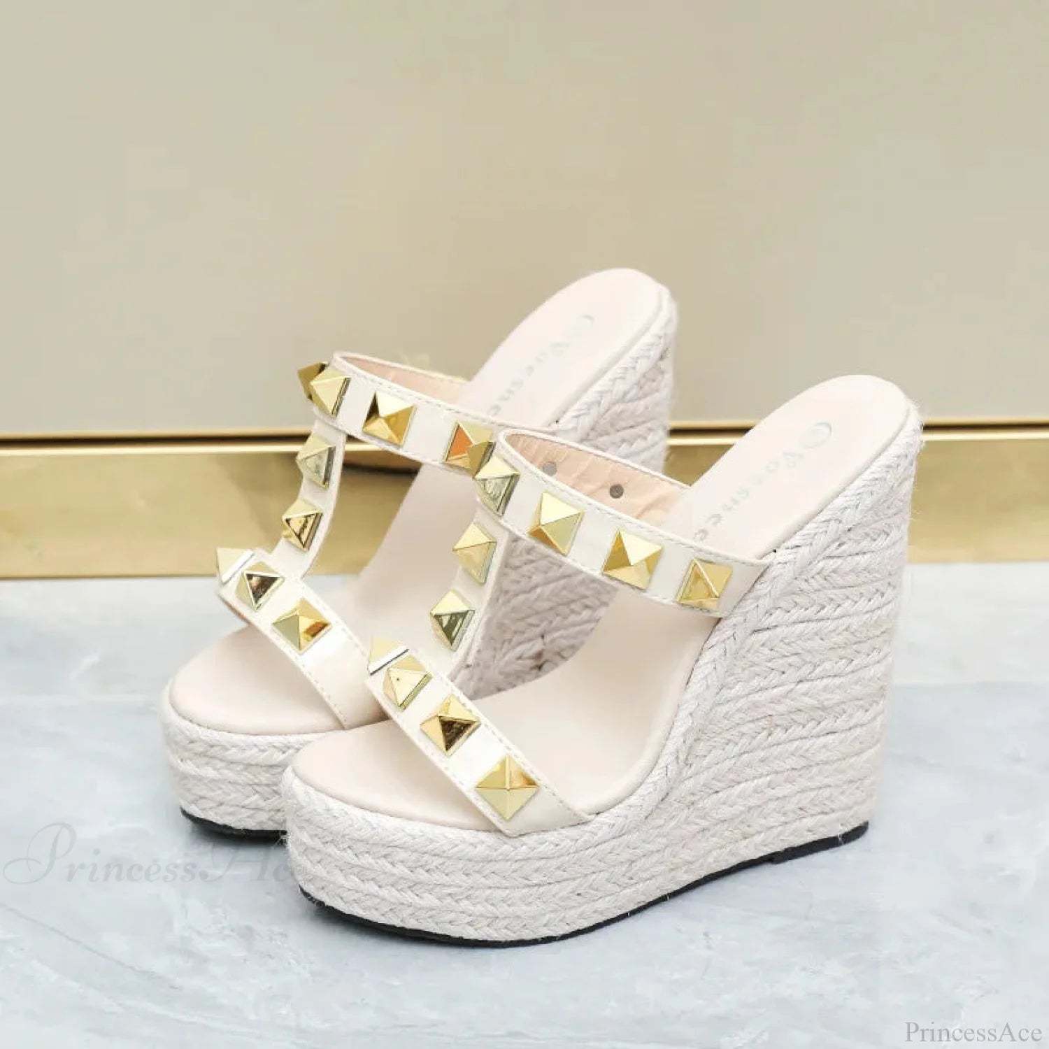 Warm Platform Uncovered Toe Tall Heel Gothic Boot beige -14cm / 34