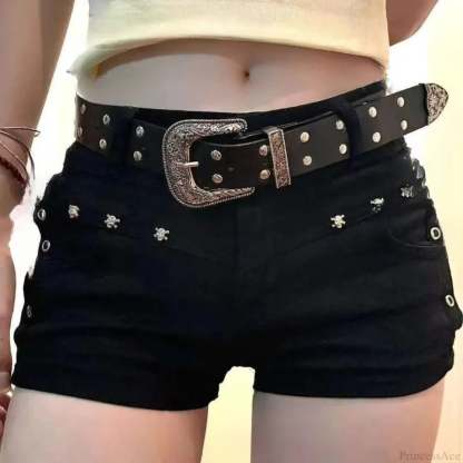 Willow Nail Design Denim Short black / S