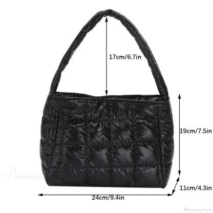 Winter Cotton Casual Tote Shoulder Handbag handbag-250126