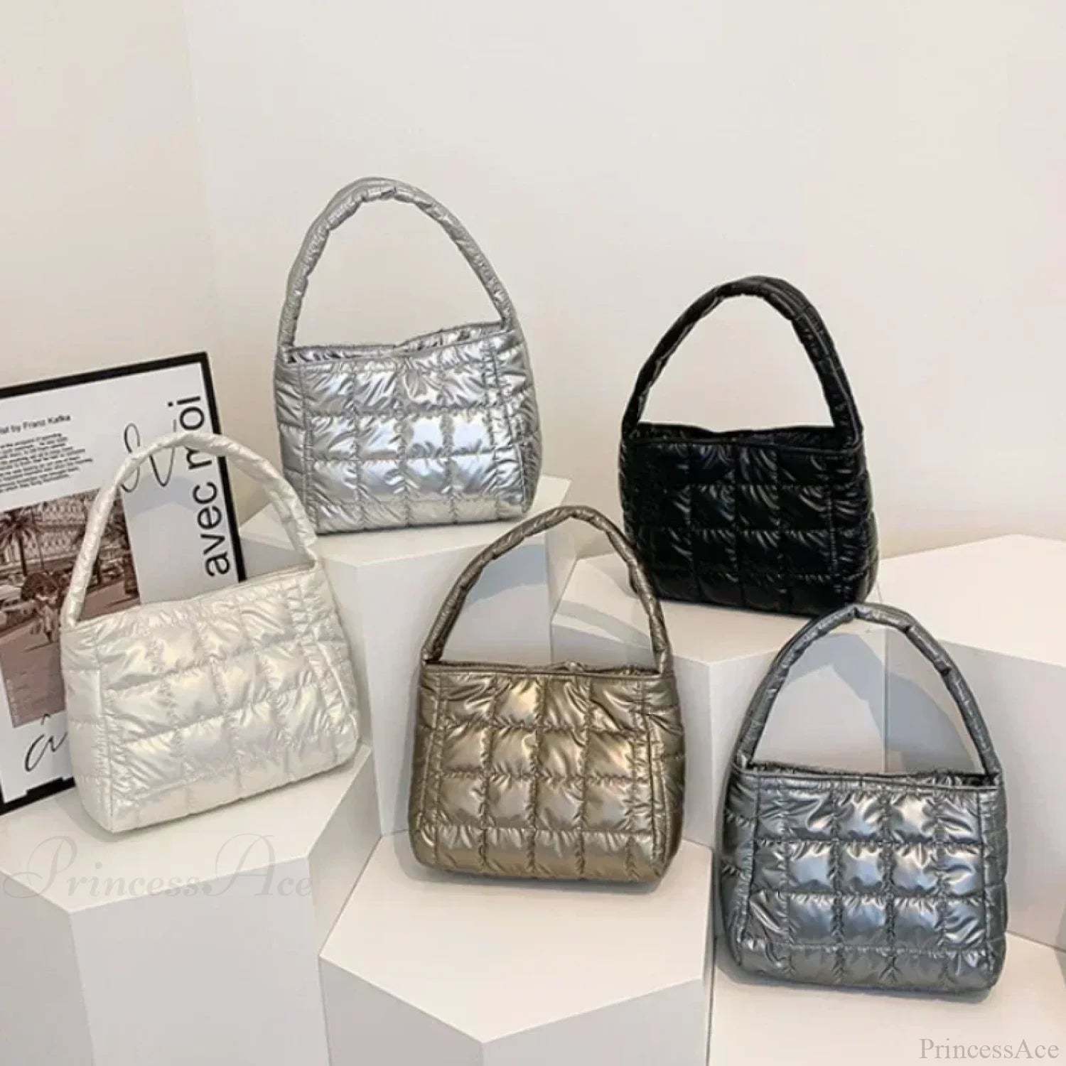 Winter Cotton Casual Tote Shoulder Handbag handbag-250126