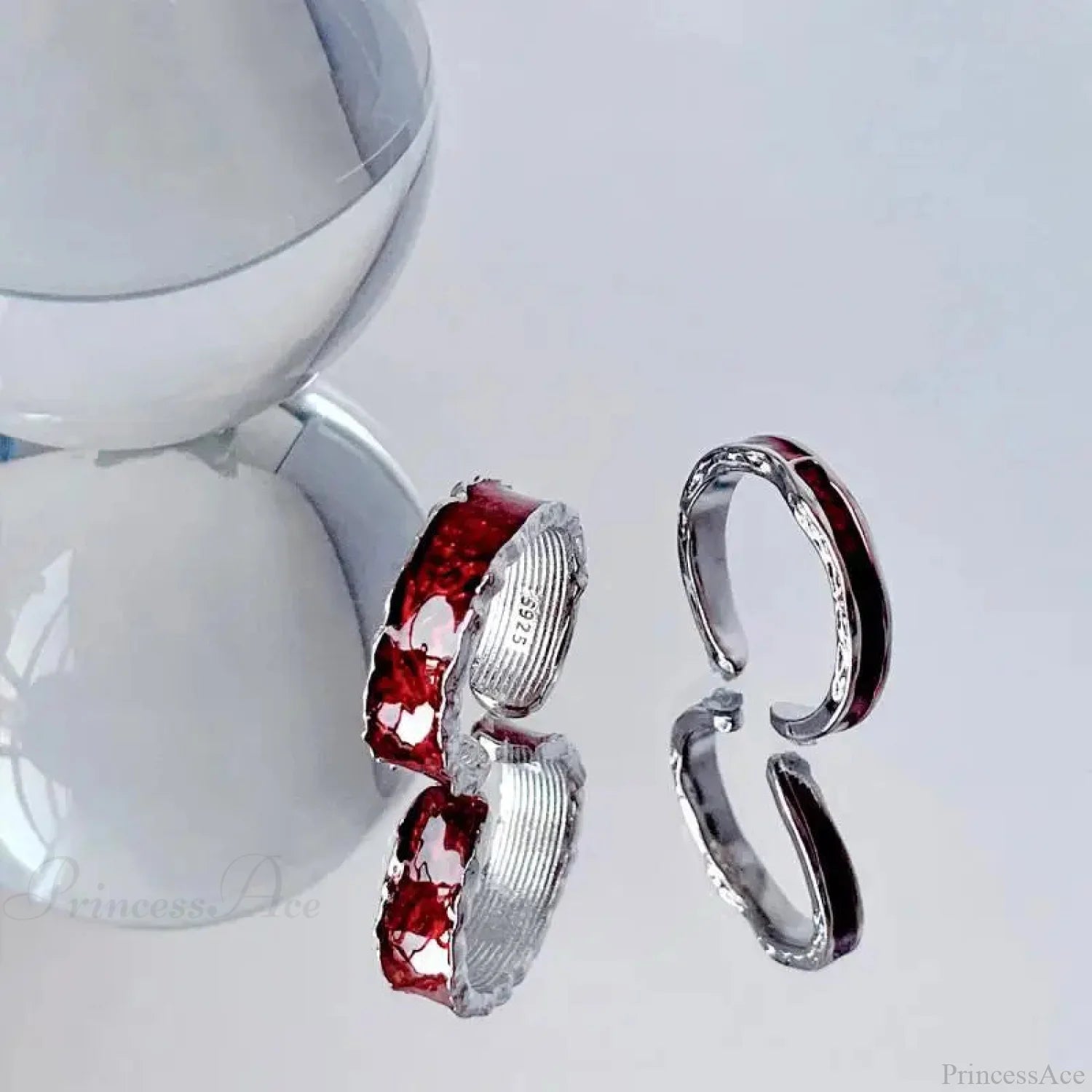 Y2K Crimson Drip Petroleum Gothic Band