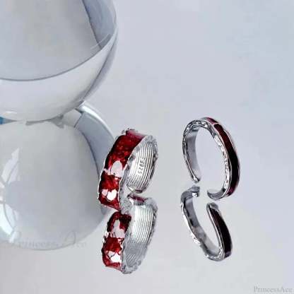 Y2K Crimson Drip Petroleum Gothic Band