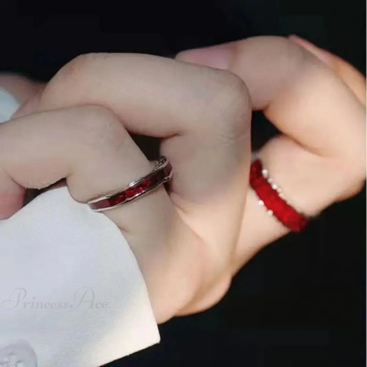 Y2K Crimson Drip Petroleum Gothic Band