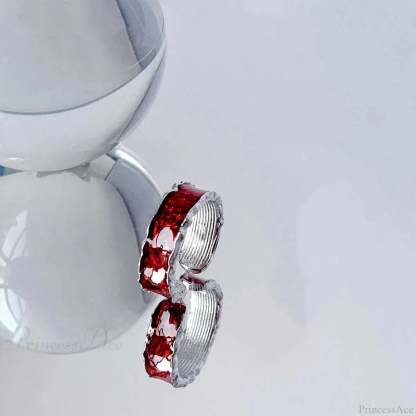 Y2K Crimson Drip Petroleum Gothic Band red01