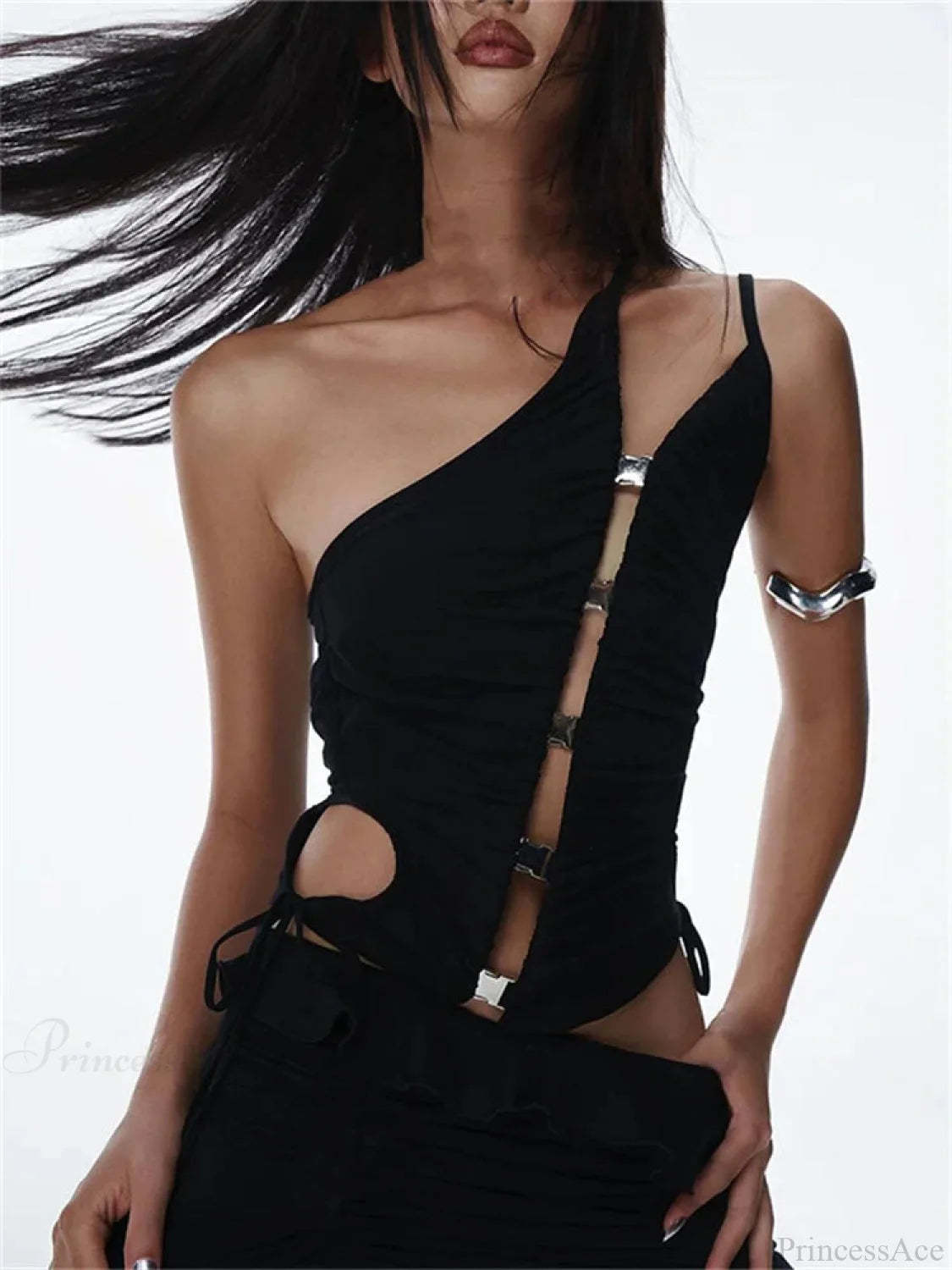 Y2K Tank Crop Top Black / S