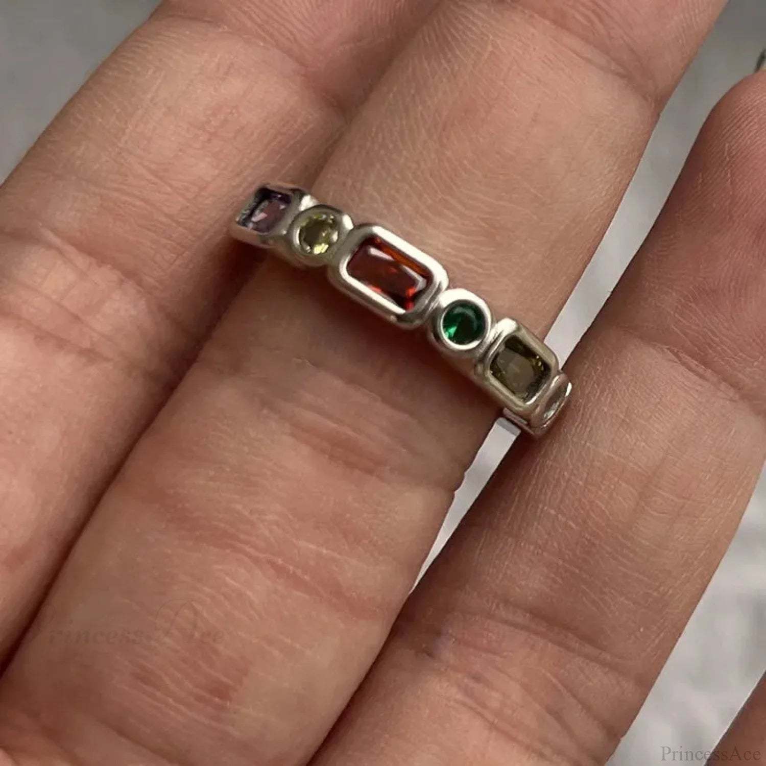 Y2K Transparent Heart Gothic Ring