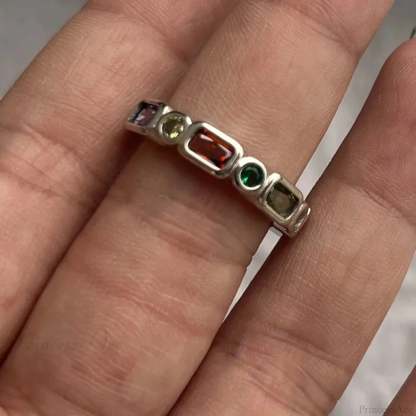 Y2K Transparent Heart Gothic Ring