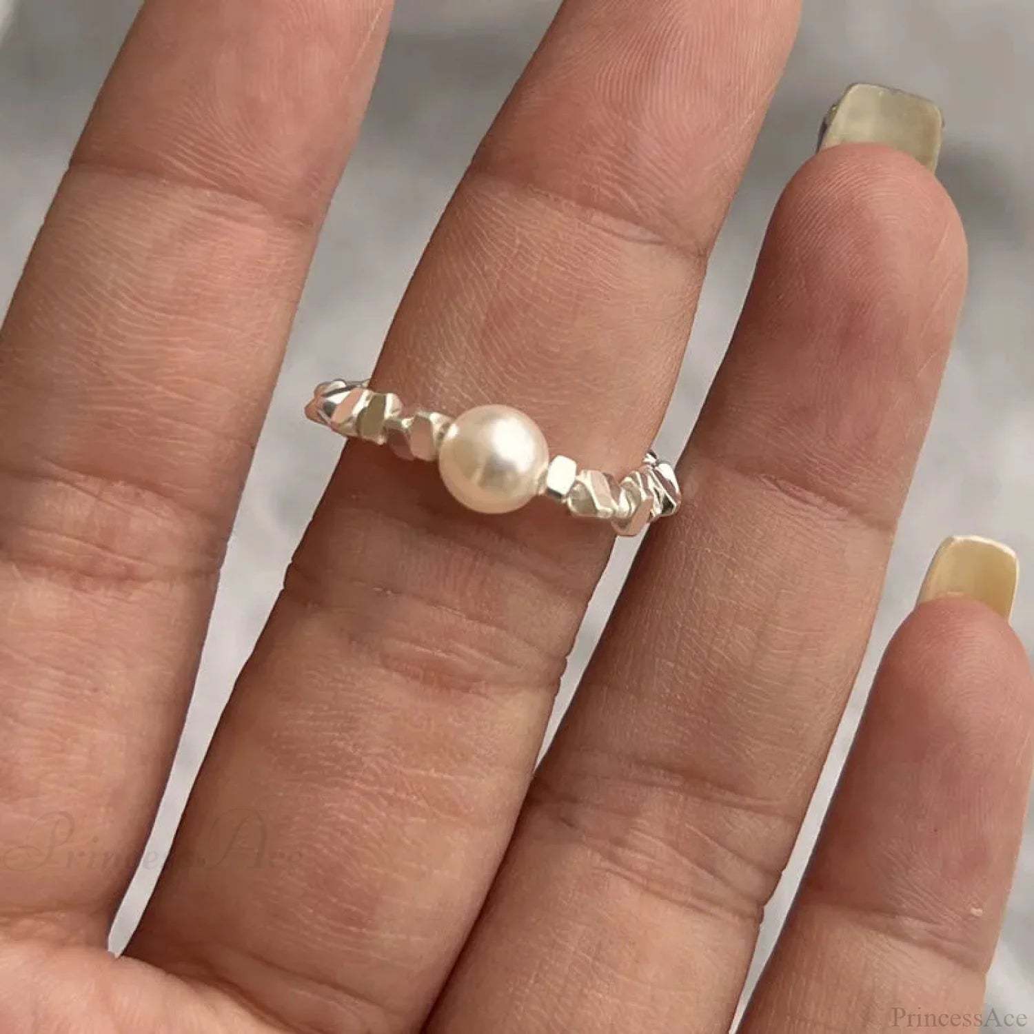 Y2K Transparent Heart Gothic Ring sliver12