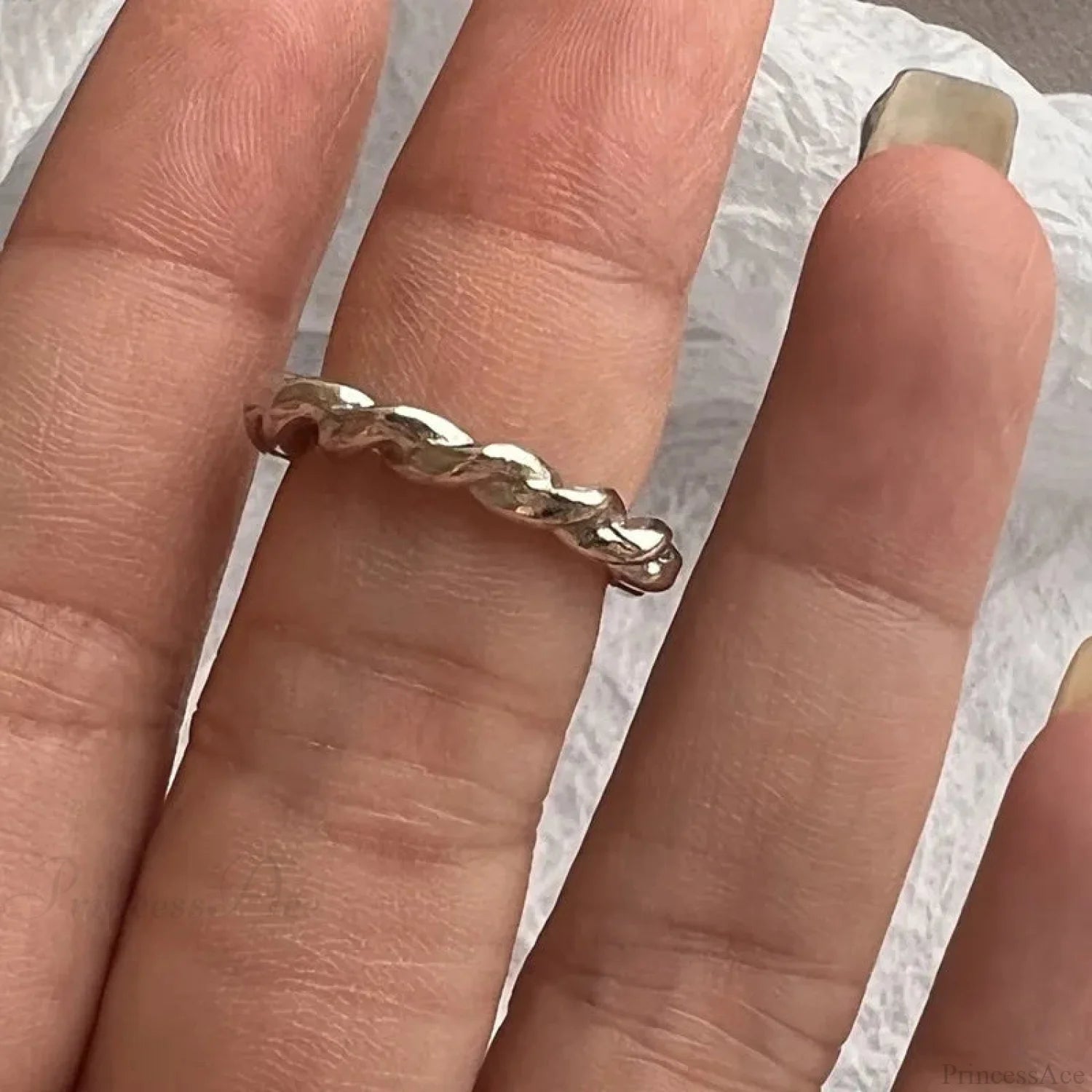 Y2K Transparent Heart Gothic Ring sliver18